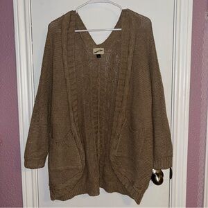 Universal Thread Tan Cable Knit Cardigan